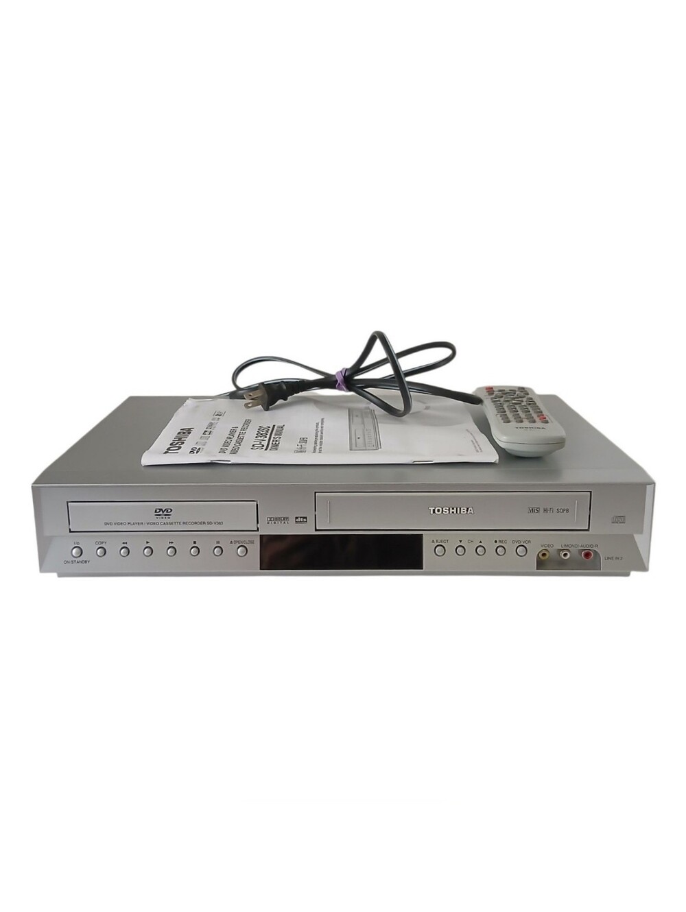 Vtg Toshiba DVD/VCR Player SD-V383SC With Remote And Manual Instructions